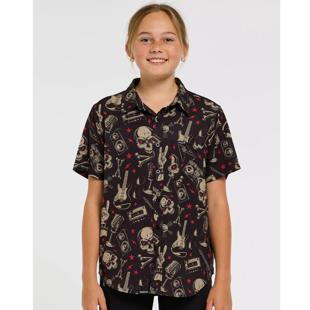 Technisch shirt DHARCO TECH PARTY ROCKNROLLA Junior Zwart