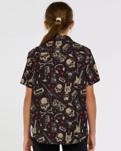 Technisch Shirt DHARCO TECH PARTY ROCKNROLLA Junior Zwart