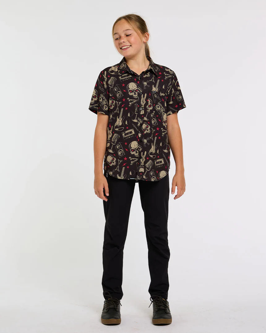 Technisch shirt DHARCO TECH PARTY ROCKNROLLA Junior Zwart