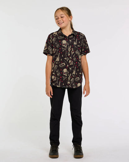 Technisch Shirt DHARCO TECH PARTY ROCKNROLLA Junior Zwart