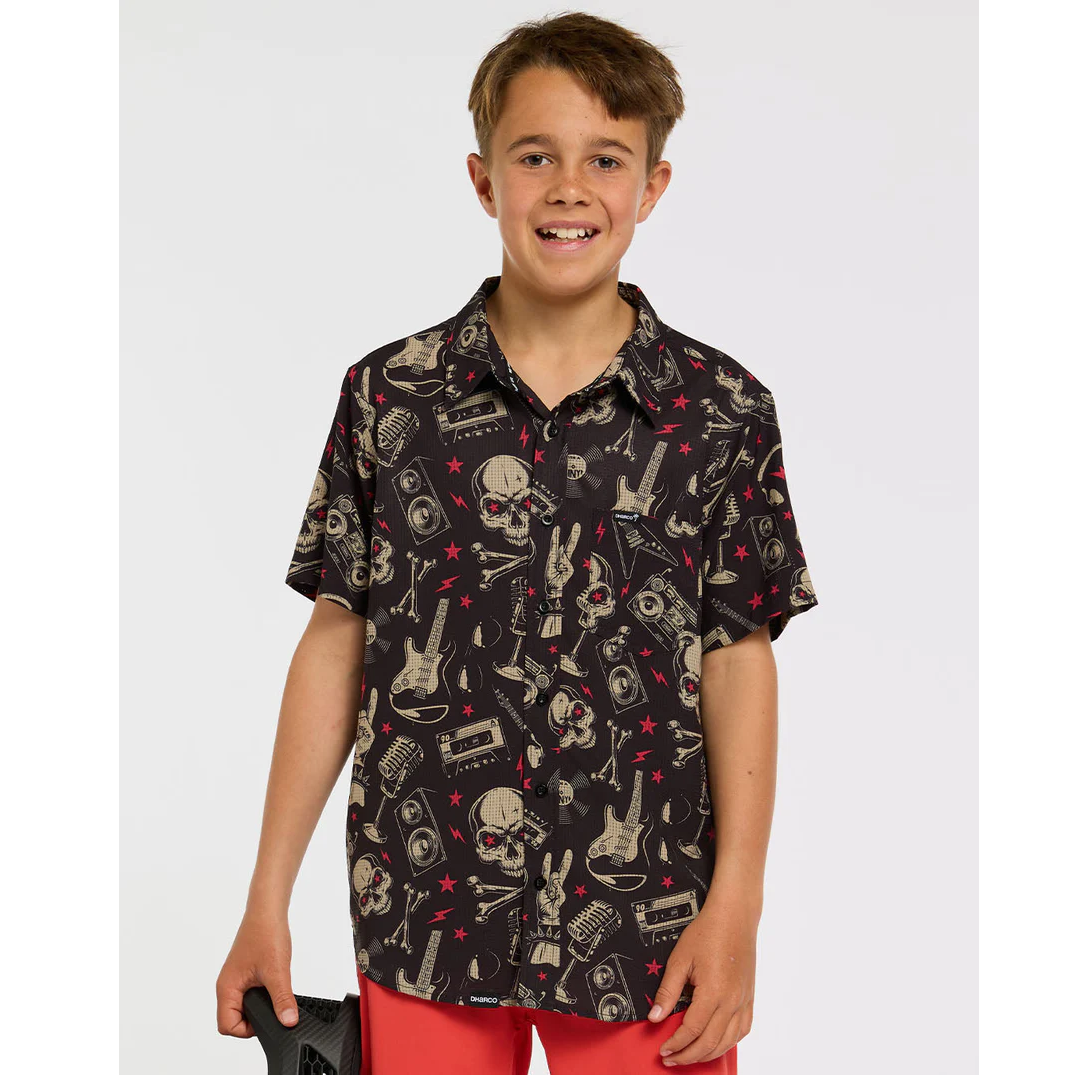 Technisch shirt DHARCO TECH PARTY ROCKNROLLA Junior Zwart