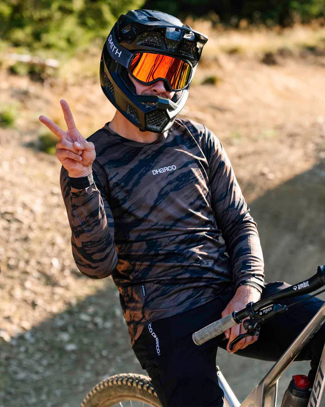 Maillot DHARCO GRAVITY RECON Manches Longues Noir/Marron