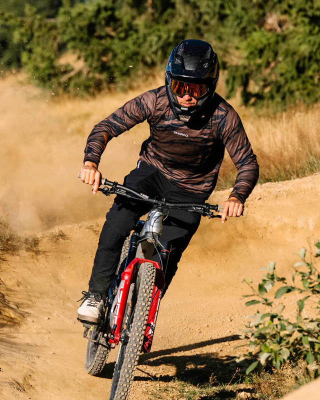 Maillot DHARCO GRAVITY RECON Manches Longues Noir/Marron