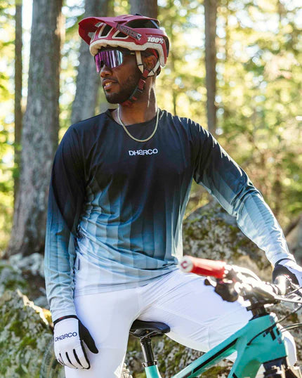 DHARCO RACE MIDNIGHT PRISM Lange Mouw Jersey Groen
