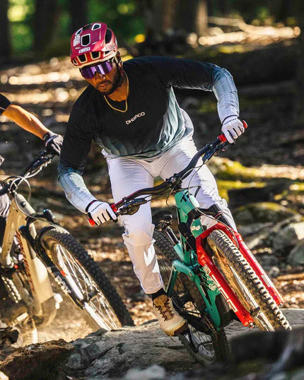 DHARCO RACE MIDNIGHT PRISM Lange Mouw Jersey Groen