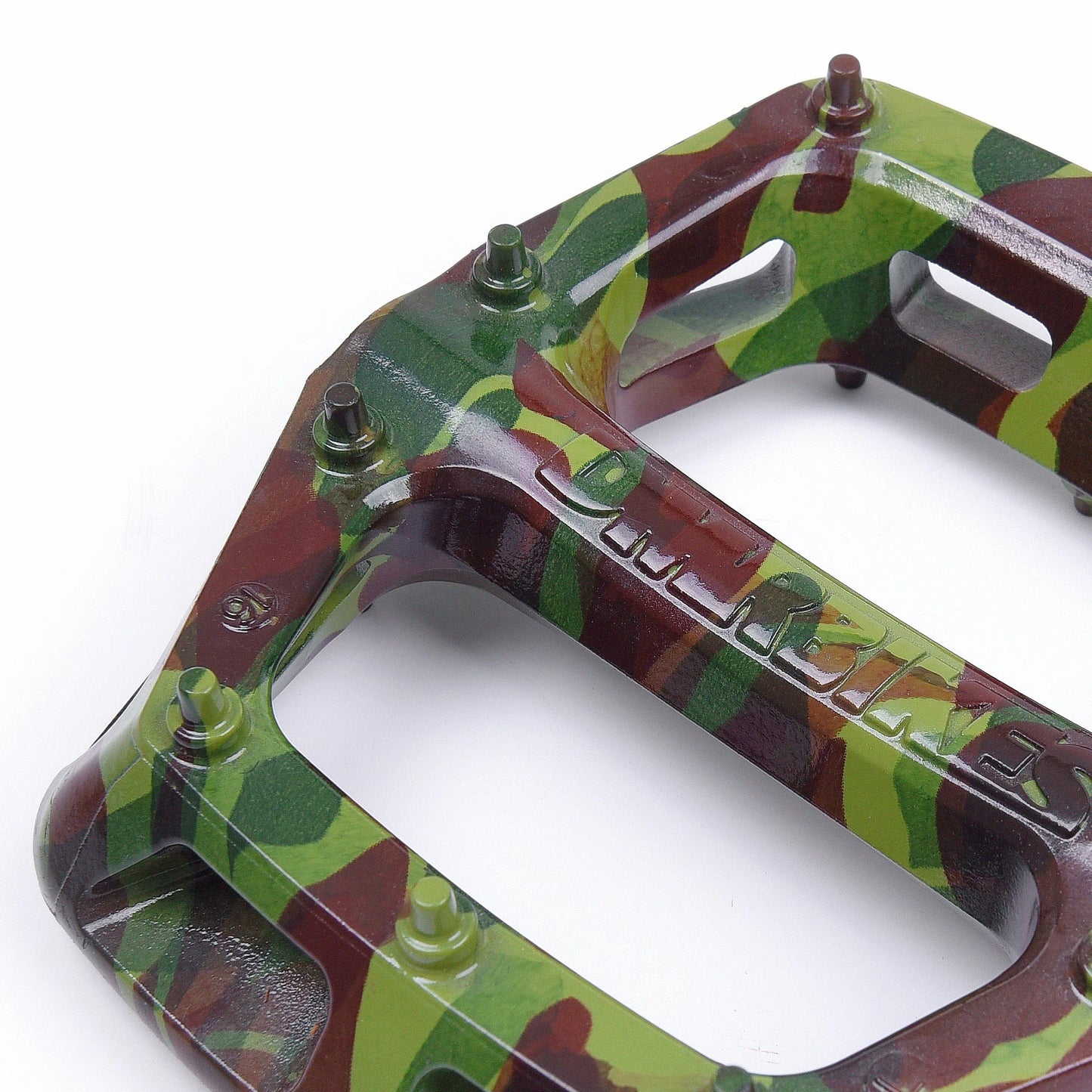 DMR V6 Platte Pedalen Camo Groen