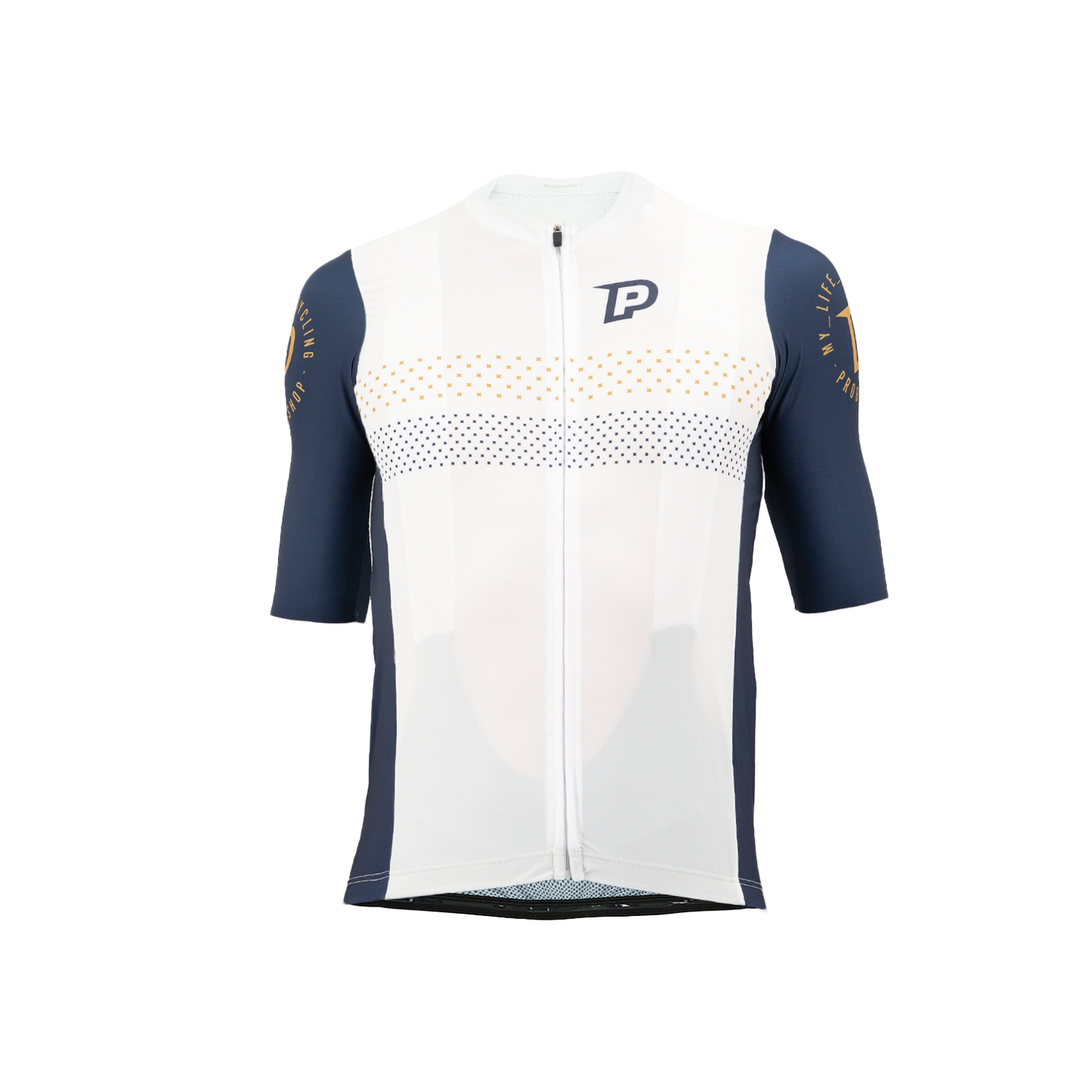 Maillot PROBIKESHOP Manches Courtes Marine/Blanc