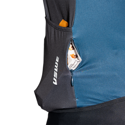 Wielershirt Korte Mouwen USWE SKARP GRAVEL Blauw