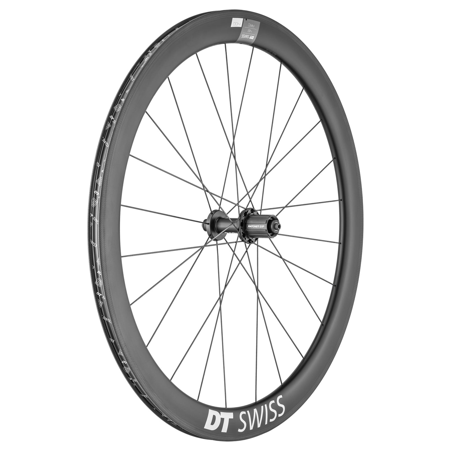 Paar DT SWISS ARC 1400 DICUT 48 wielen met banden