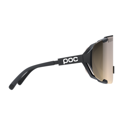 Lunettes POC DEVOUR + Noir Verre Clarity Trail Partly Sunny Silver