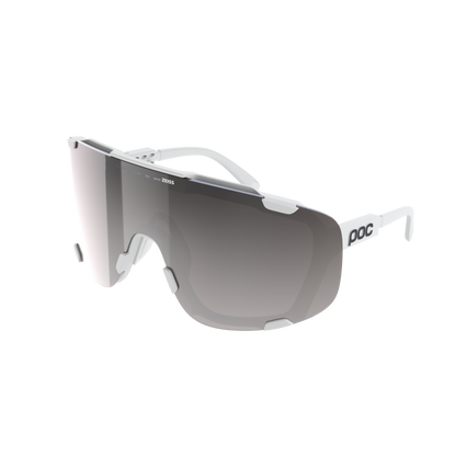 POC DEVOUR + bril Wit Clarity Road Sunny Silver glas