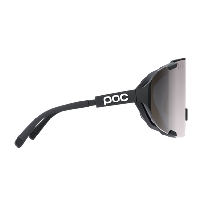 Lunettes POC DEVOUR + Noir Verre Clarity Road Sunny Silver