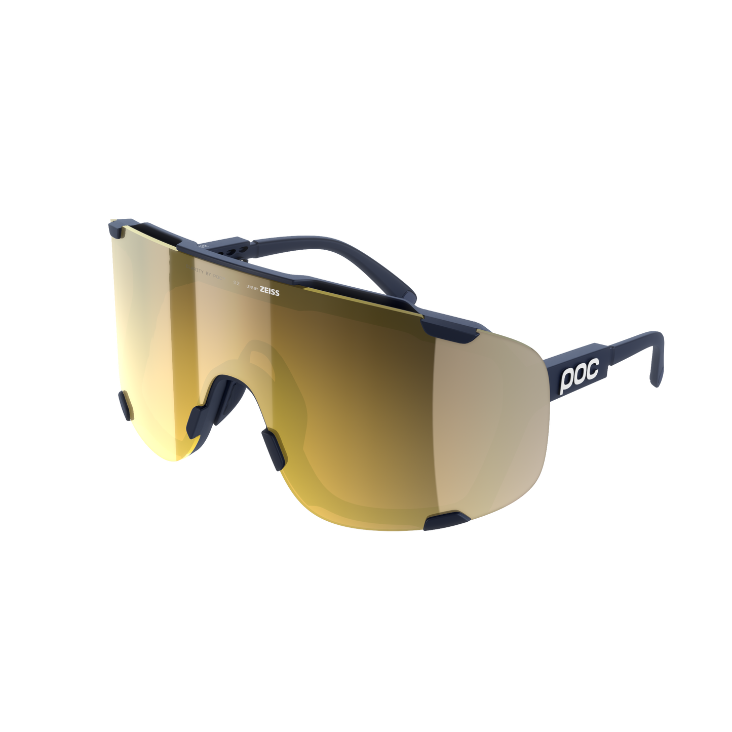 Lunettes POC DEVOUR + Marine Verre Clarity Road Partly Sunny Gold