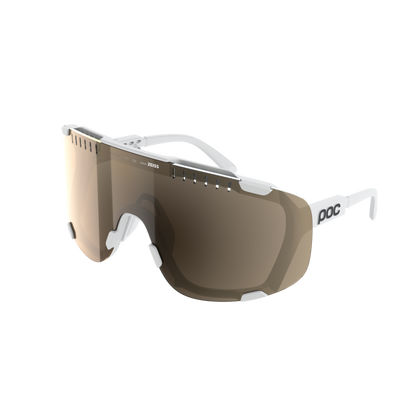 POC DEVOUR WF + bril Wit Clarity Trail Partly Sunny Silver glas
