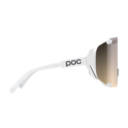 POC DEVOUR WF + bril Wit Clarity Trail Partly Sunny Silver glas
