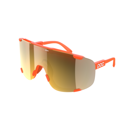POC DEVOUR WF + Doorschijnend Fluorescerend Oranje/Karakter Road/Deel Zonnig Goud Bril