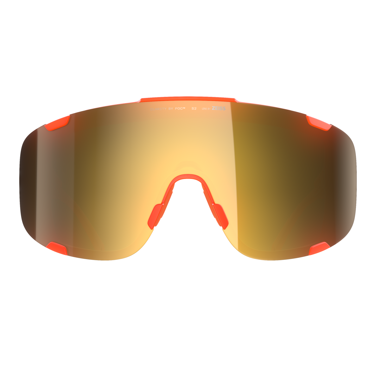 POC DEVOUR WF + Doorschijnend Fluorescerend Oranje/Karakter Road/Deel Zonnig Goud Bril