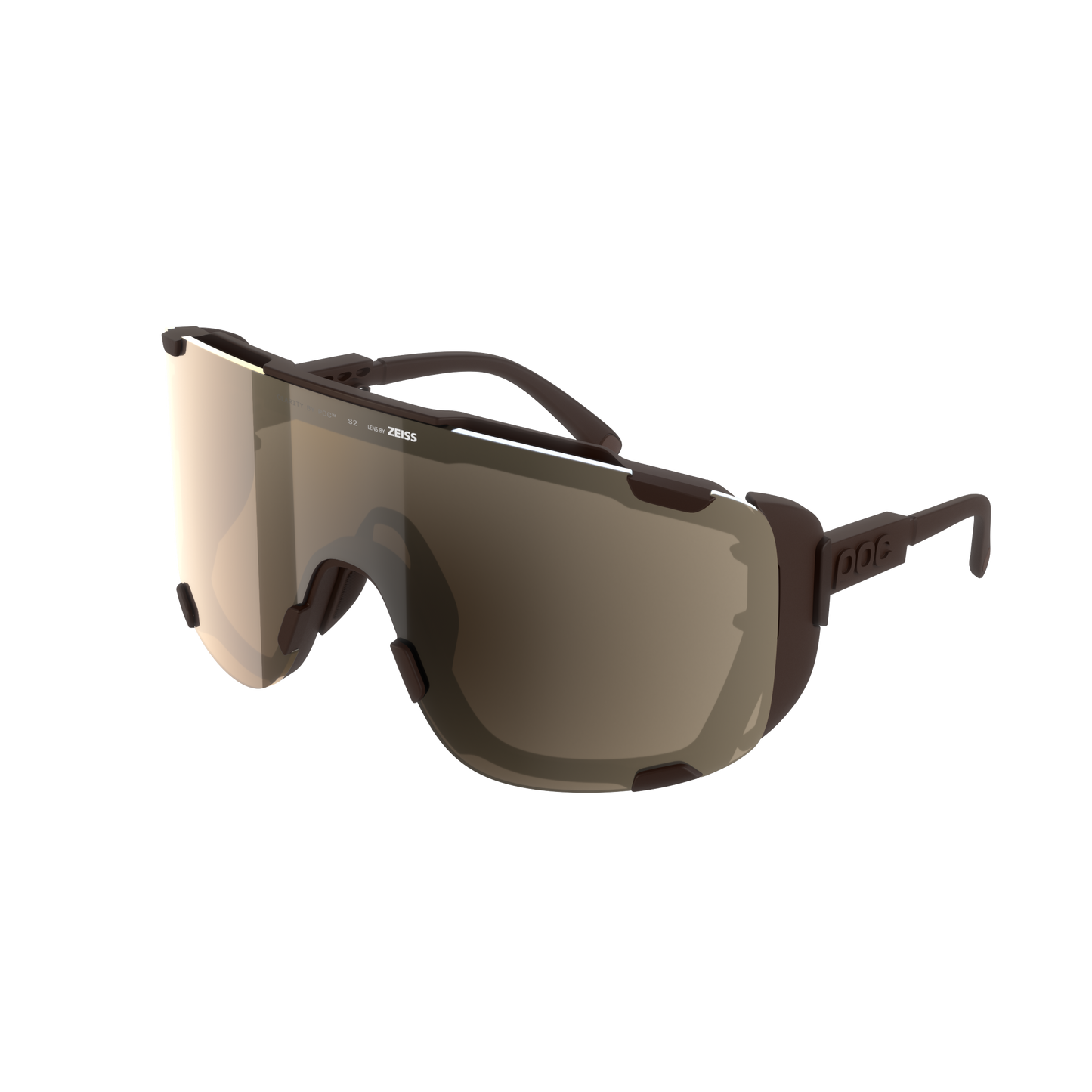 POC DEVOUR ULTRA + Bronze Bril Helderheid Trail/Deel Zonnig Zilver Lens
