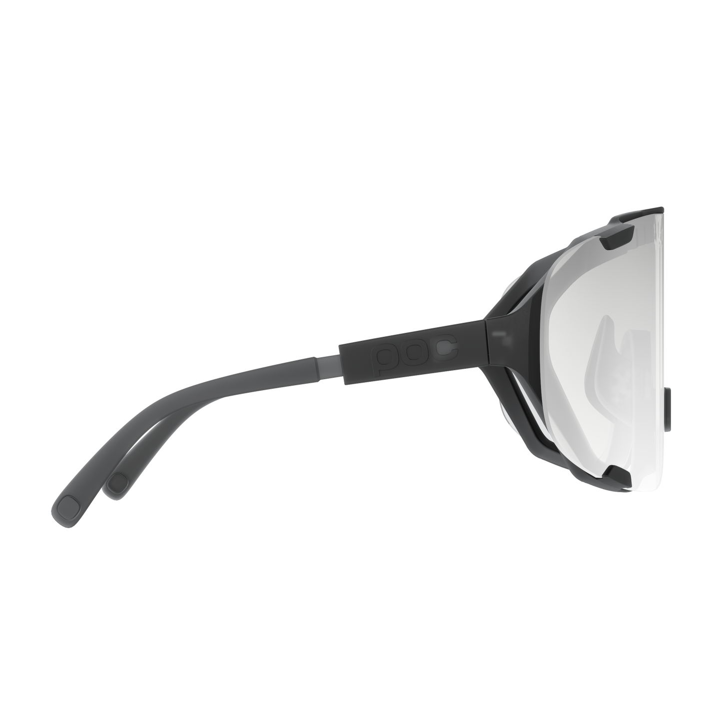POC DEVOUR WF Photochromic Veiligheidsbril Doorschijnend Zwart/Clarity Photochromic/Changeable Grey
