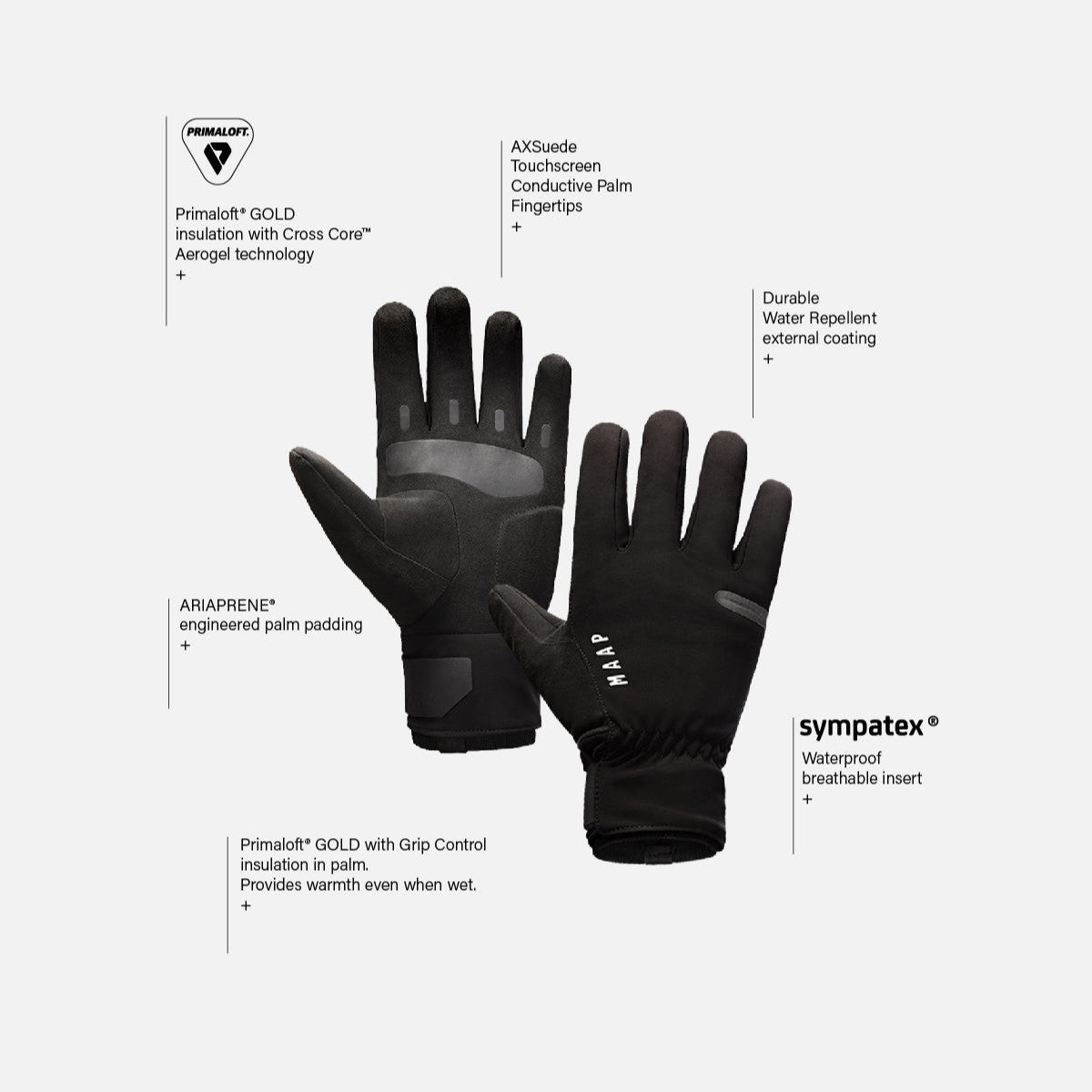 MAAP APEX DEEP WINTER Handschoenen Zwart