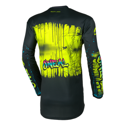Maillot O'NEAL ELEMENT RANCID Junior Manches Longues Noir/Jaune