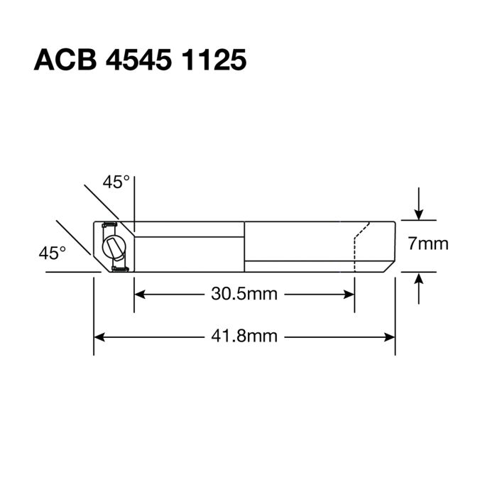 ENDURO LAGERS 1125 BO Stuurlager - ABEC 5 - zwart oxide - 30,5x41,8x6,5 (45x45°) ACB