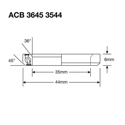 Roulement de Direction ENDURO BEARINGS 3544 SS - 440c Stainless - 35x44x5.5 mm(36x45°) ACB