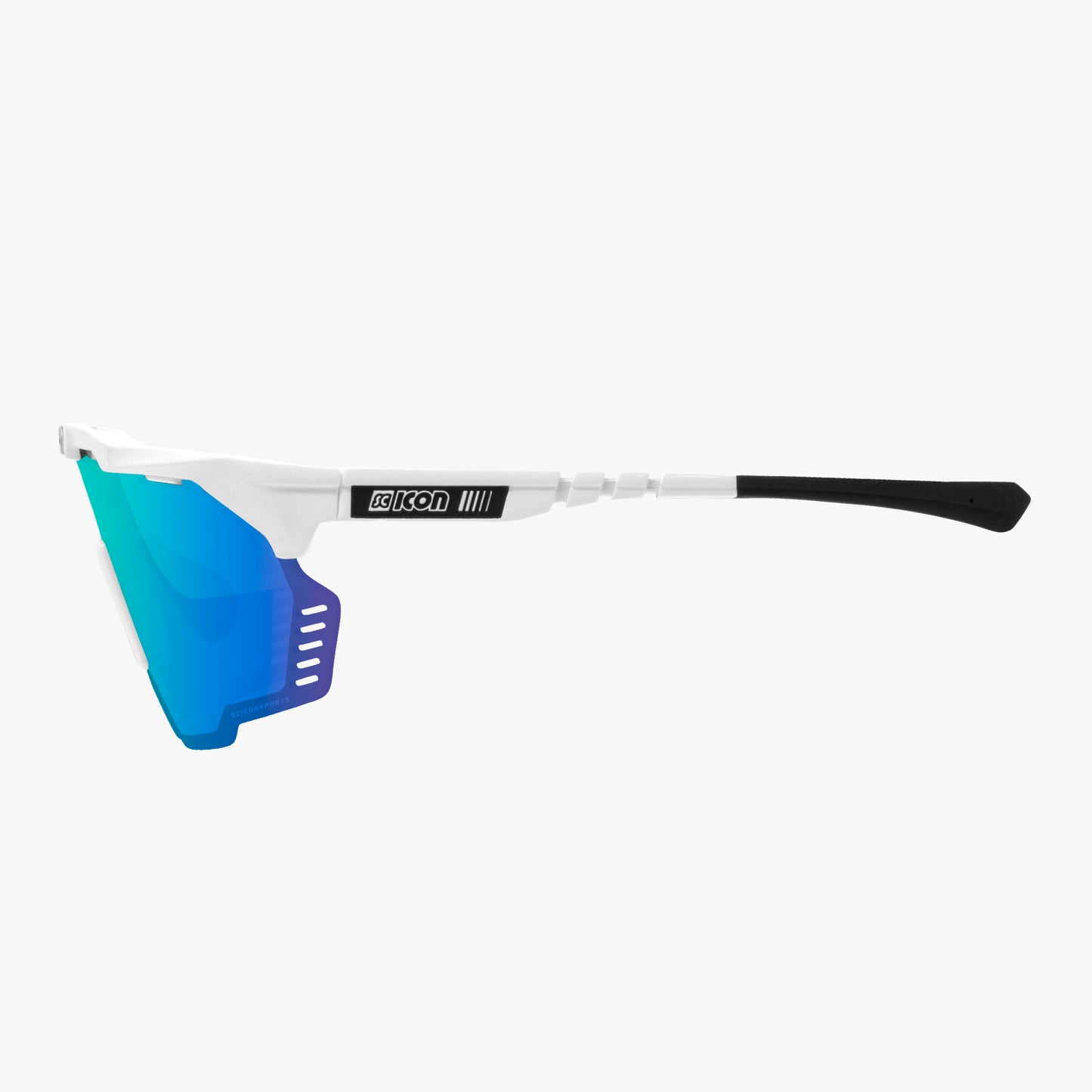 Zonnebril SCICON AEROSHADE KUNKEN Wit Multimirror Blauw