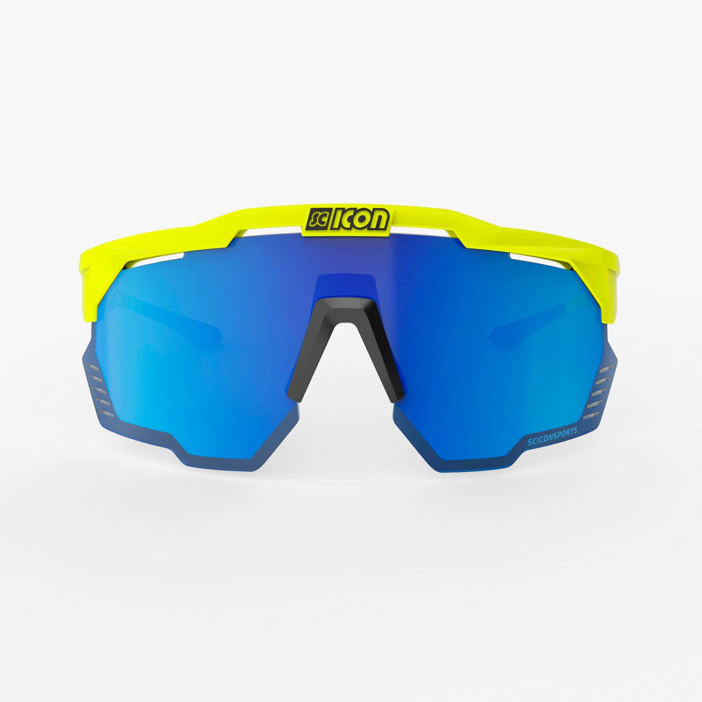 Stofbril SCICON AEROSHADE KUNKEN Fluo Geel Multimirror Blauw