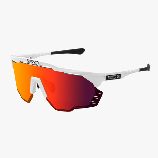 Lunettes SCICON AEROSHADE KUNKEN Blanc Multimirror Rouge