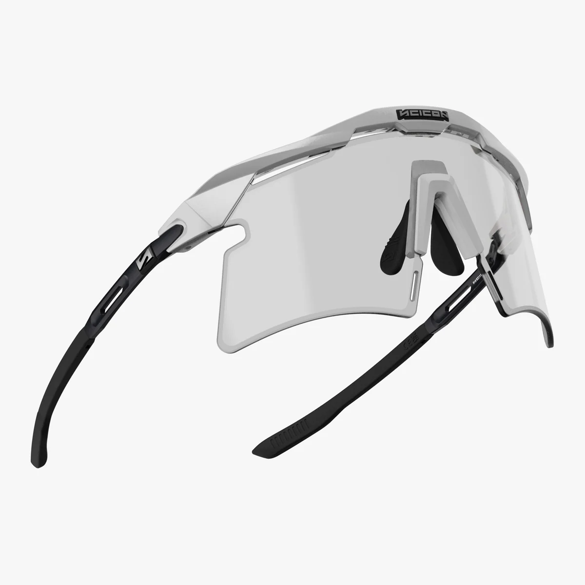 SCICON AEROSHADE 2.0 TITANIUM White Metal Glasses Grey Photochromic Lens