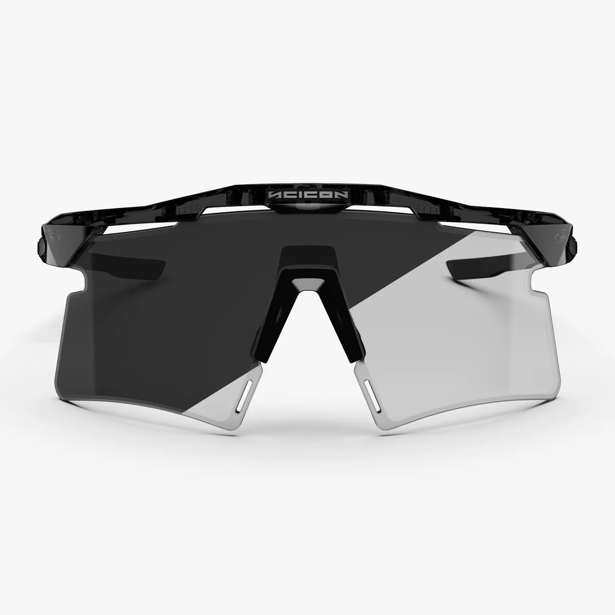 Zonnebril SCICON AEROSHADE 2.0 TITANIUM Zwart Kristal Glans Grijs Fotochromisch Glas