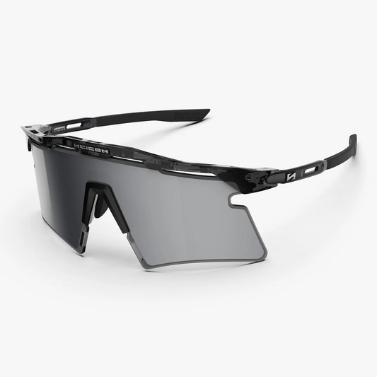 SCICON AEROSHADE 2.0 TITANIUM Bril Zwart Kristal Glans Multimirror Zilver + Roze Lens