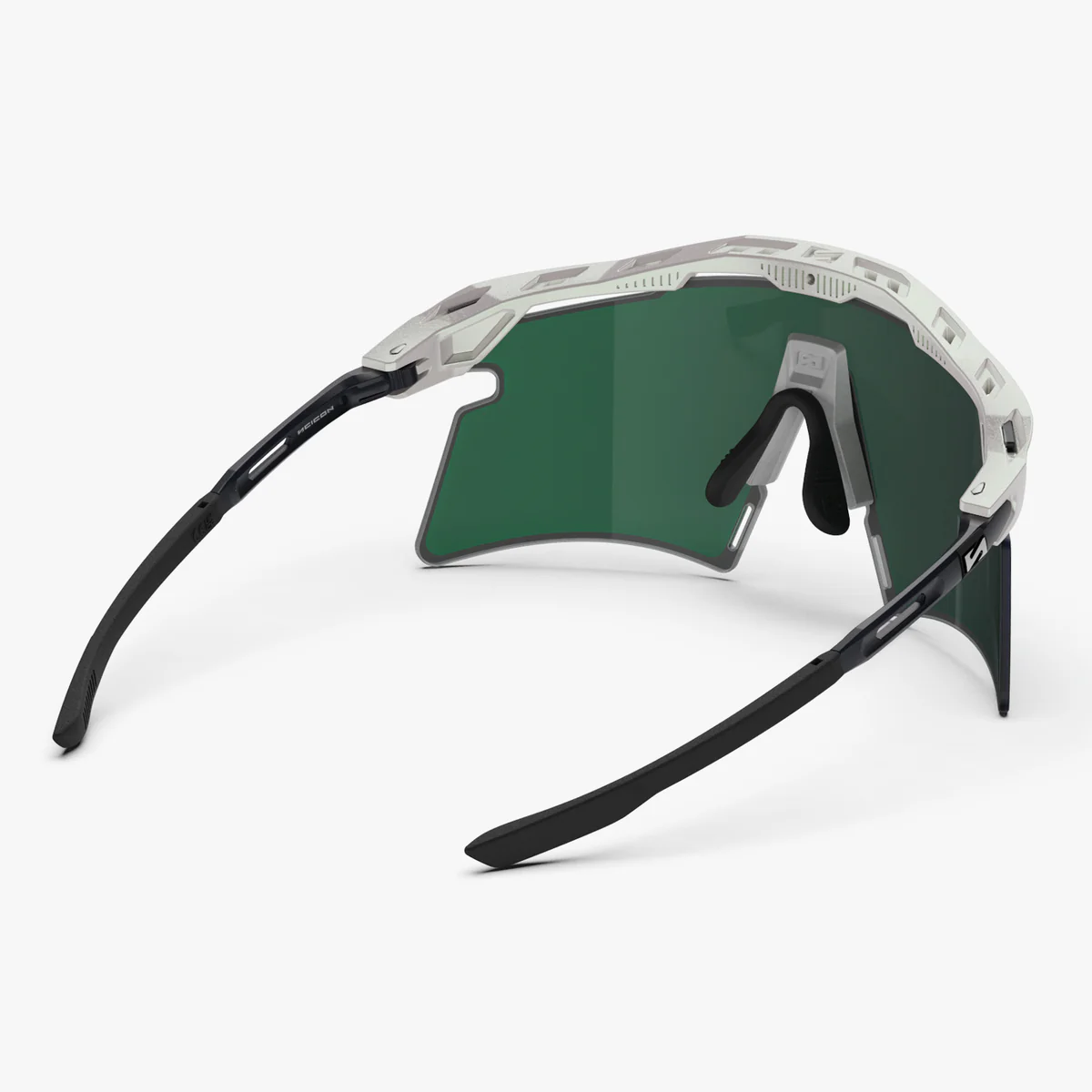 Zonnebril SCICON AEROSHADE 2.0 TITANIUM Wit Metaal Multimirror Lens Blauw Groen + Roze