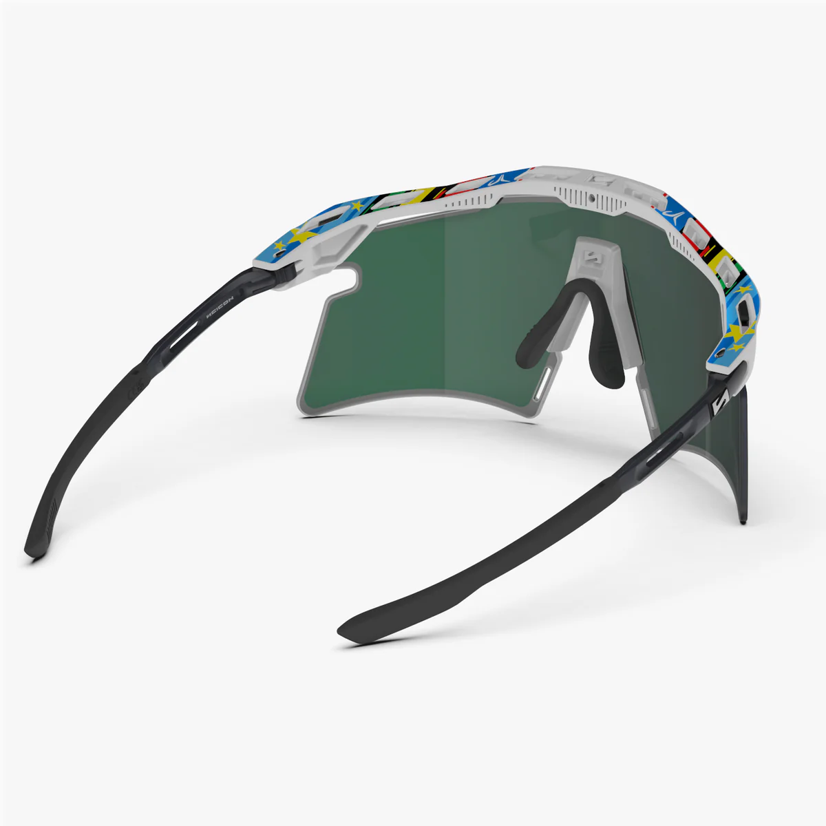 SCICON AEROSHADE 2.0 TITANIUM WC EUROPESE KAMPIOEN Multimirror Lens Blauw Groen + Roze