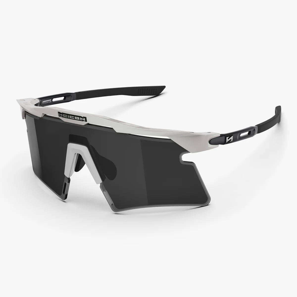 SCICON AEROSHADE 2.0 TITANIUM Wit Metaal Rook Zwart + Roze Bril