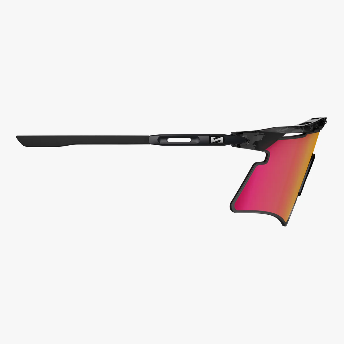 Lunettes SCICON AEROSHADE 2.0 TITANIUM Noir Crystal Gloss Verre Multimirror Sunburts + Pink