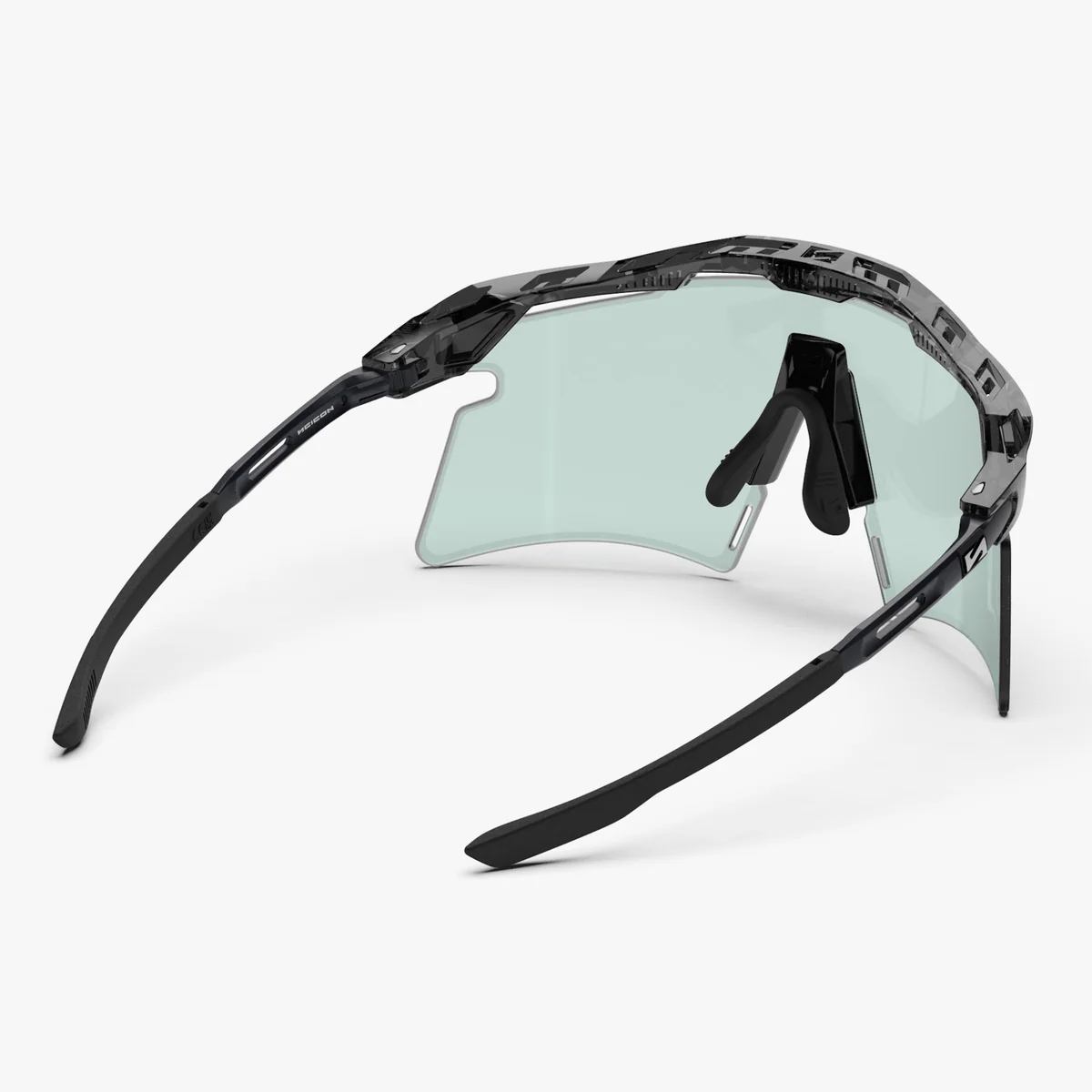 Zonnebril SCICON AEROSHADE 2.0 TITANIUM Zwart Kristal Glans Blauw Groen Fotochromisch Glas