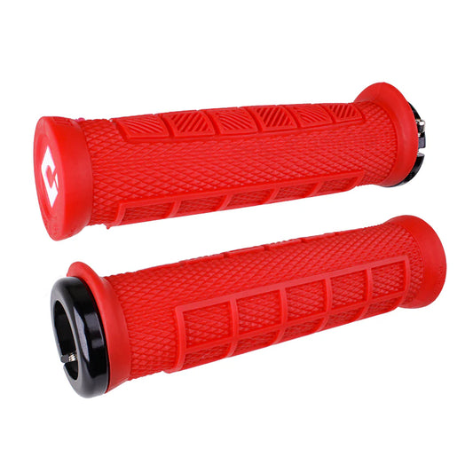 ODI ELITE PRO V2.1 Lock-on handvatten 130 mm Rood