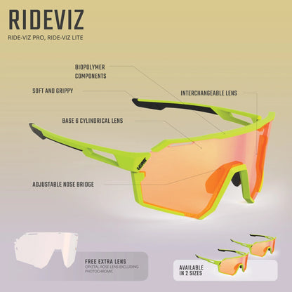 LEATT RIDEVIZ PRO SMALL Bril Zwart Iriz Zilver Lens