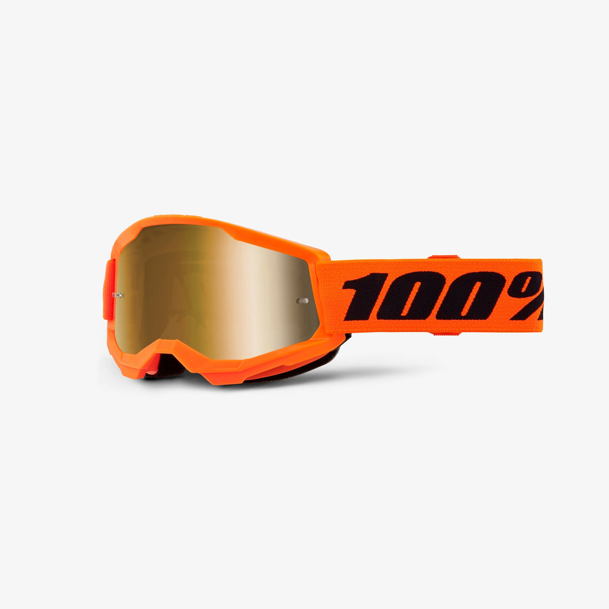 Masque 100% STRATA 2 Junior Orange Écran Gold Mirror