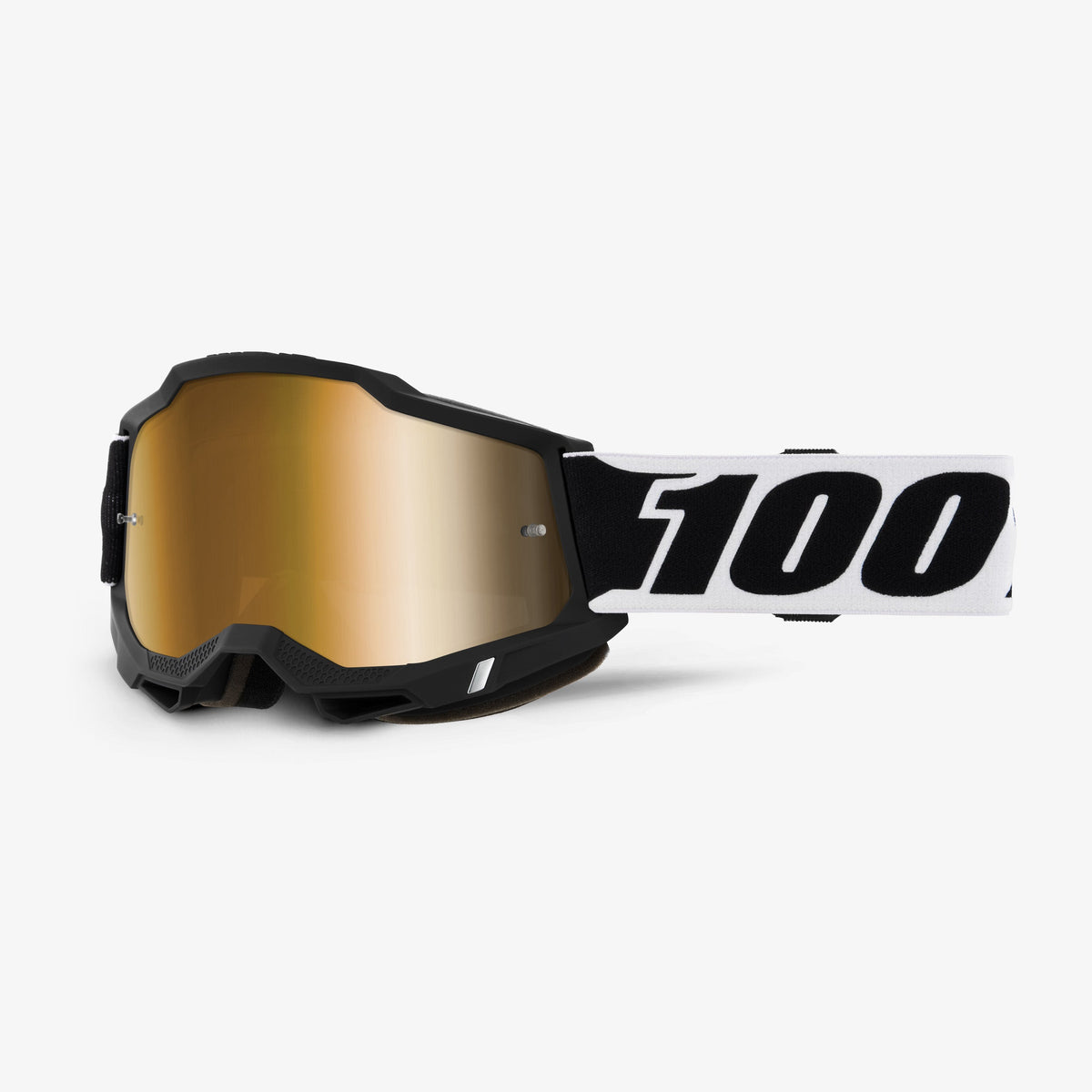 100% ACCURI 2 crossbril zwart met goudkleurig spiegelglas