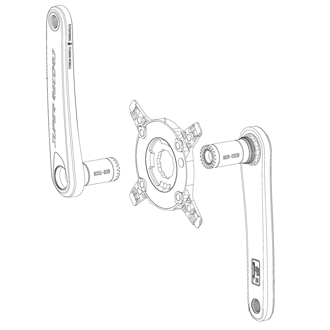 CAMPAGNOLO SUPER RECORD 13V PWM cranks