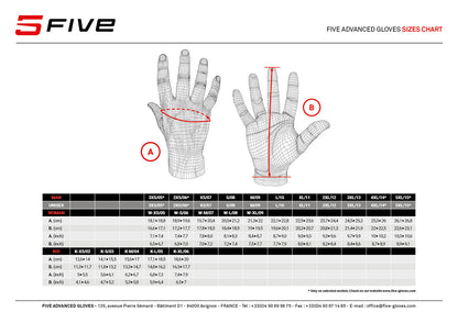 Gants FIVE BMX RACE Gris/Orange