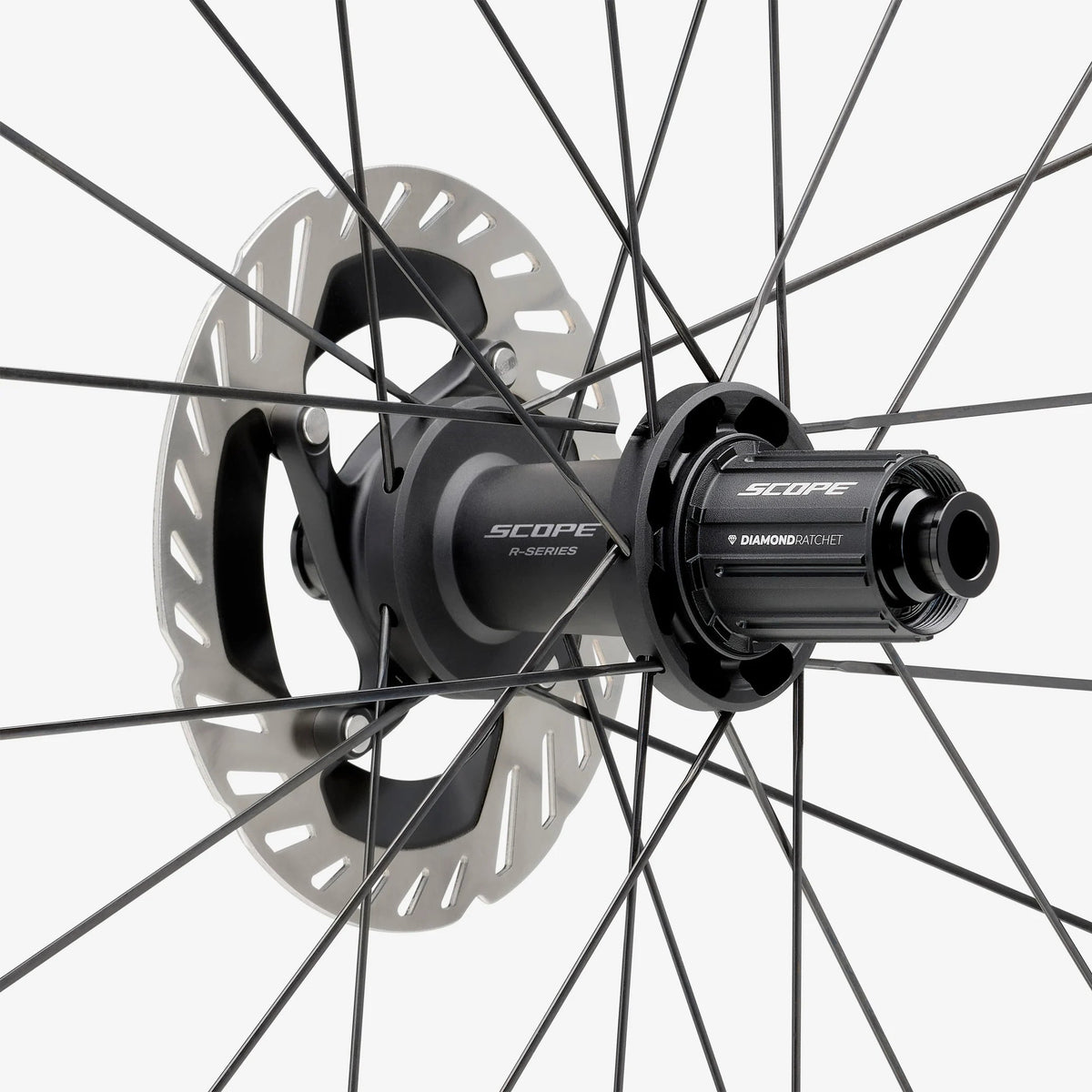 SCOPE R4G Blanc - détail moyeu