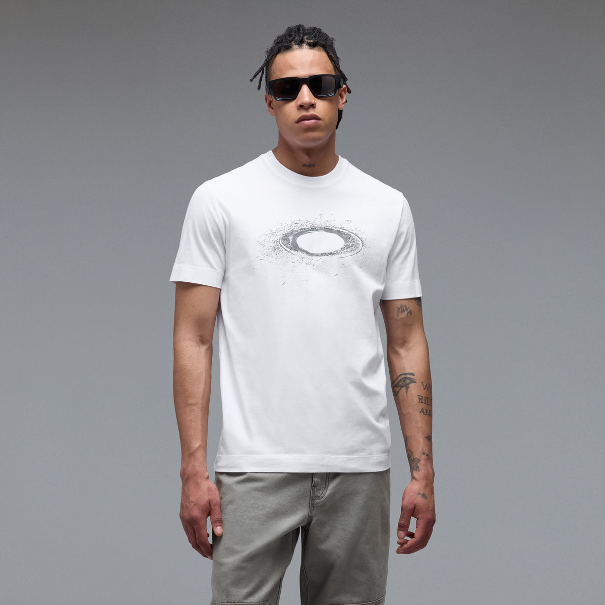 OAKLEY LUNAR ELLIPSE TEE Wit T-shirt