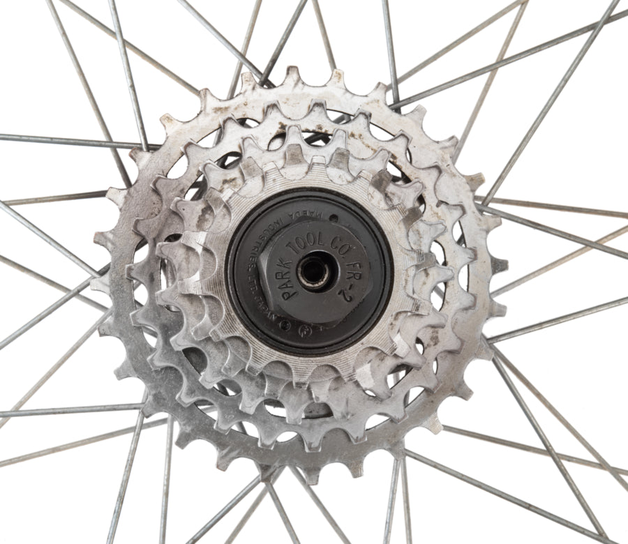 Park Tool FR-2 in een Suntour-freewheel met 2 uitsparingen geplaatst