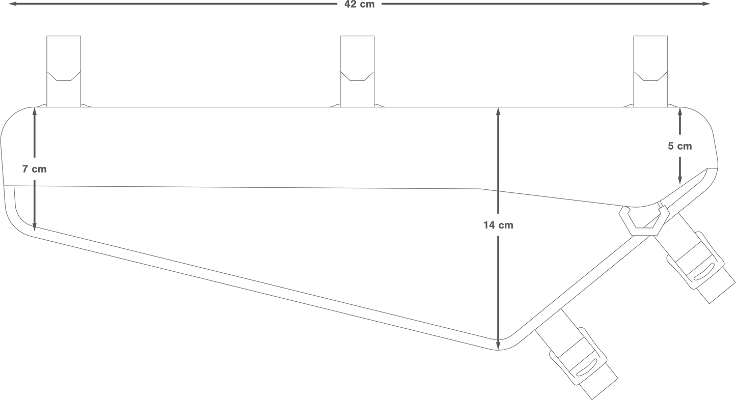Sacoche de Cadre APIDURA RACING FRAME PACK 4 L Noir