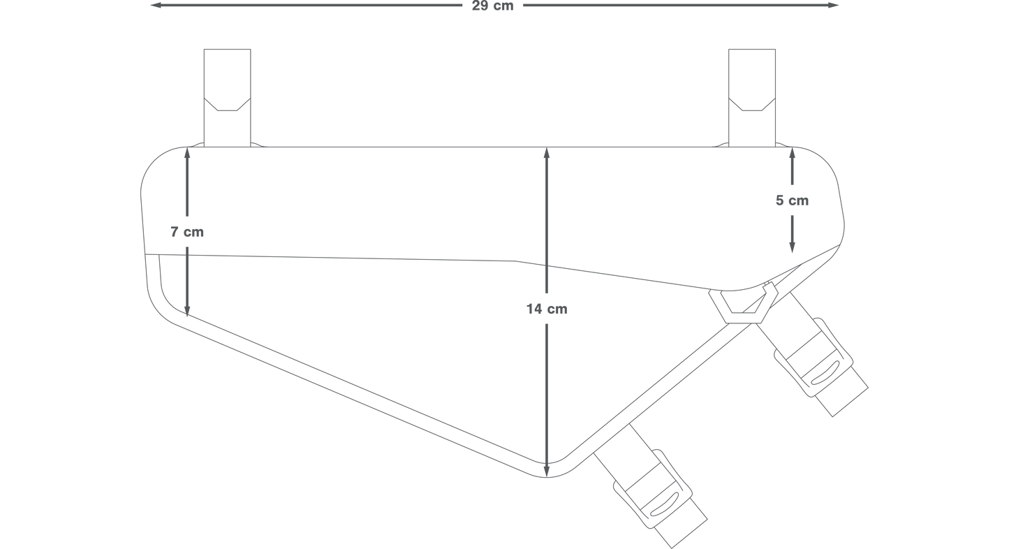 Sacoche de Cadre APIDURA RACING FRAME PACK 2.4 L Noir