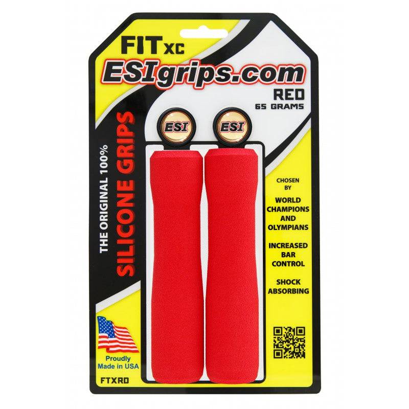 ESI FIT XC handvatten (EXTRA CHUNKY/CHUNKY COMBO) 130 mm Rood